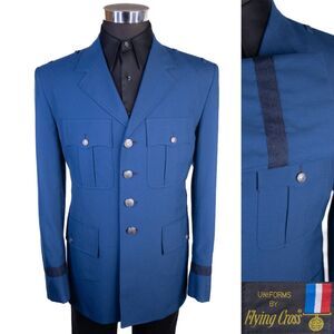 Flying Cross Blue Military Uniform Jacket Blazer Coat - US Air Force Style 43R